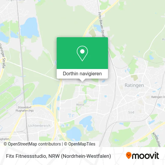 Fitx Fitnessstudio Karte