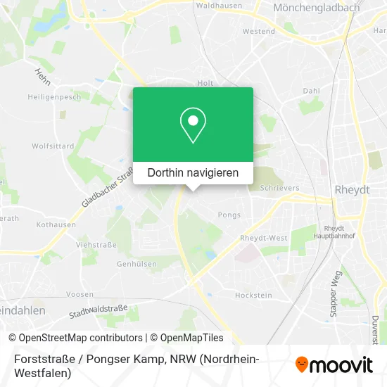 Forststraße / Pongser Kamp Karte