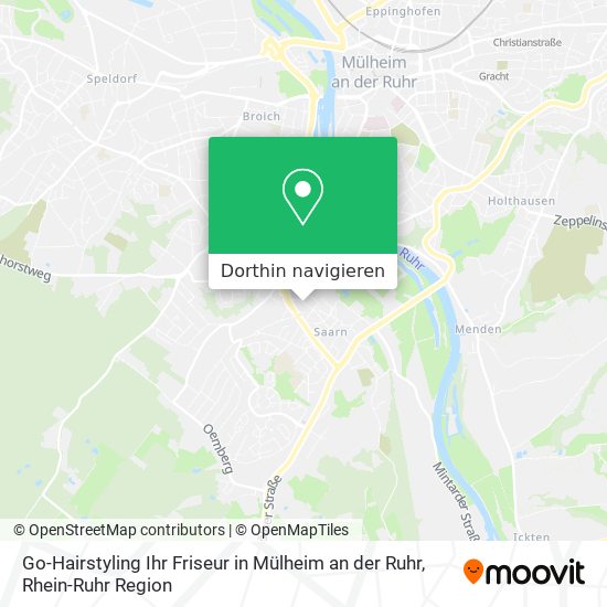 Go-Hairstyling Ihr Friseur in Mülheim an der Ruhr Karte