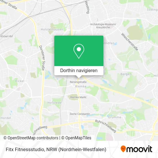 Fitx Fitnessstudio Karte