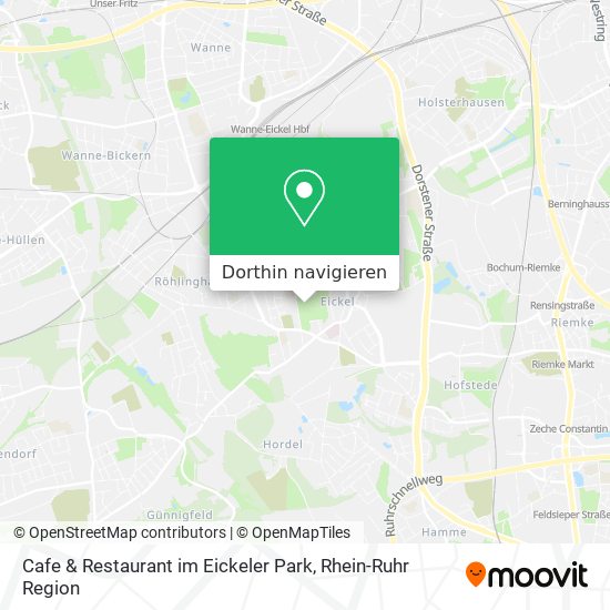 Cafe & Restaurant im Eickeler Park Karte