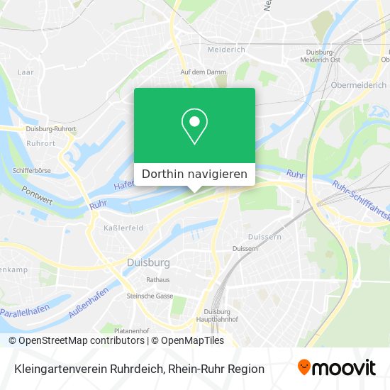 Kleingartenverein Ruhrdeich Karte