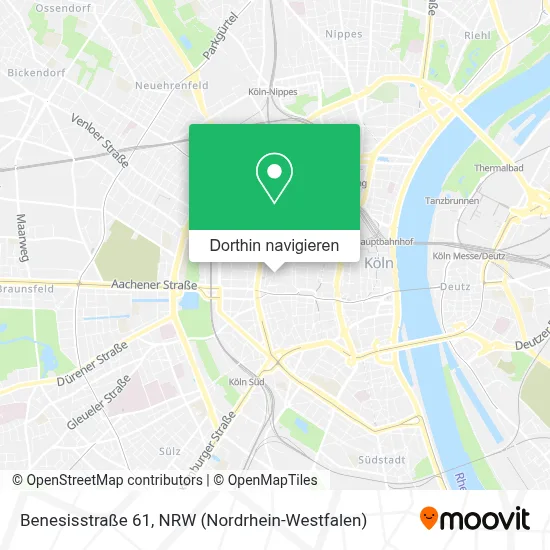 Benesisstraße 61 Karte