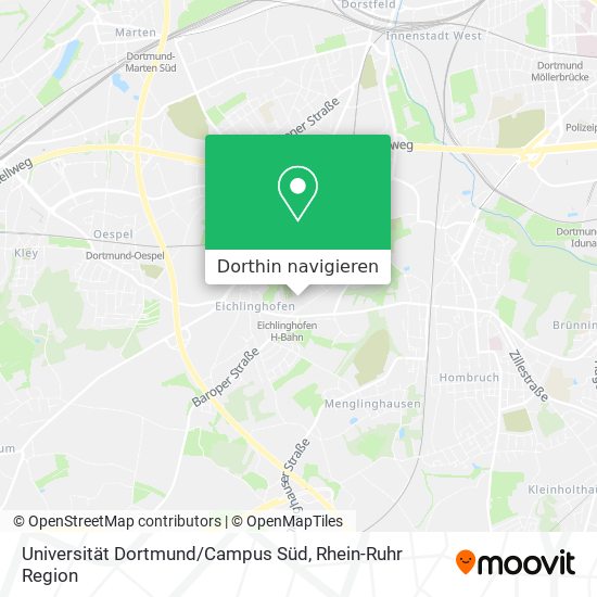 Universität Dortmund / Campus Süd Karte