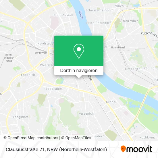 Clausiusstraße 21 Karte