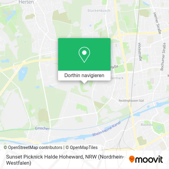 Sunset Picknick Halde Hoheward Karte