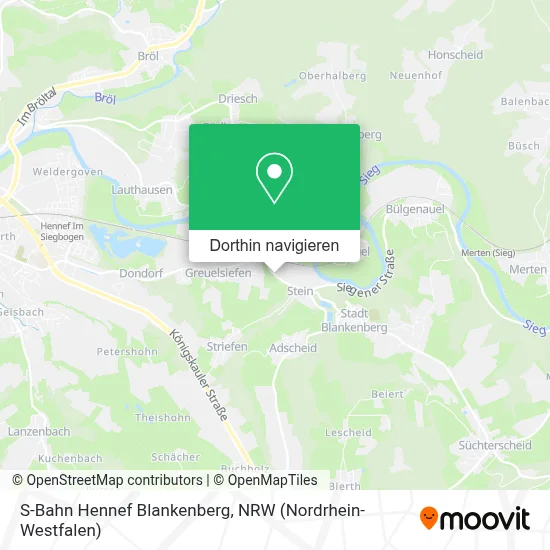 S-Bahn Hennef Blankenberg Karte