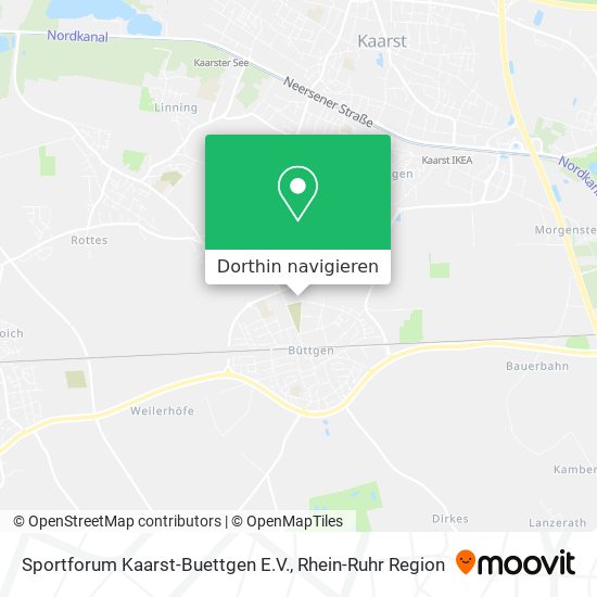 Sportforum Kaarst-Buettgen E.V. Karte