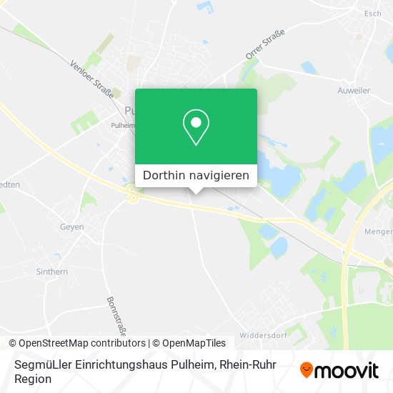 Wie komme ich zu Segmüller Einrichtungshaus Pulheim in