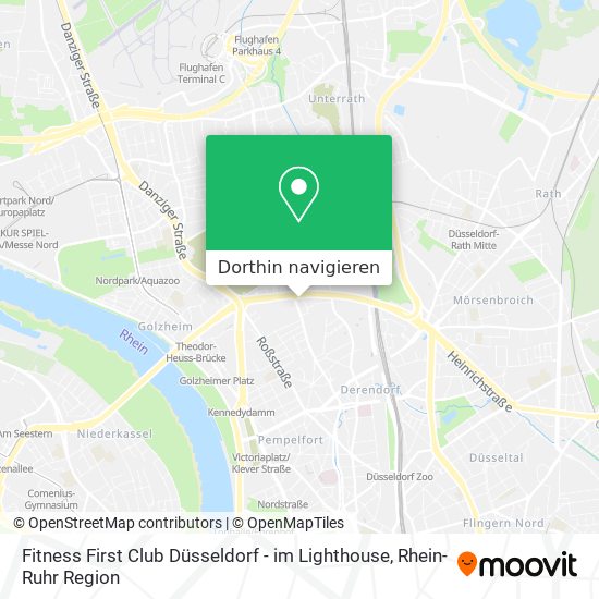 Fitness First Club Düsseldorf - im Lighthouse Karte