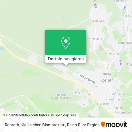 Rösrath, Kleineichen Bismarckstr. Karte