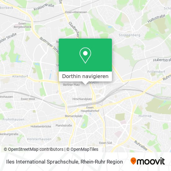 Iles International Sprachschule Karte