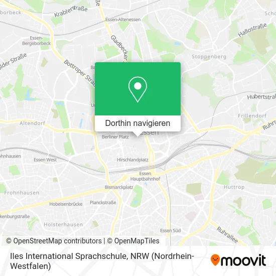 Iles International Sprachschule Karte