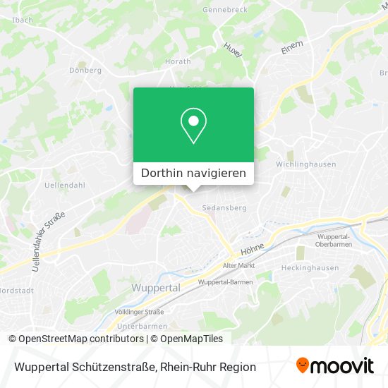 Wuppertal Schützenstraße Karte