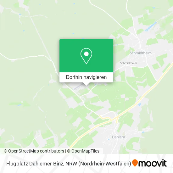 Flugplatz Dahlemer Binz Karte