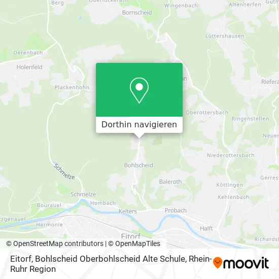 Eitorf, Bohlscheid Oberbohlscheid Alte Schule Karte