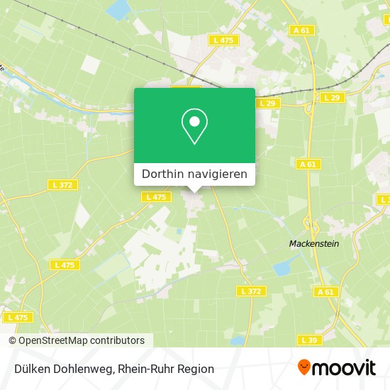 Dülken Dohlenweg Karte