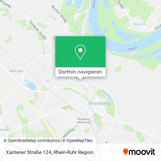 Xantener Straße 124 Karte