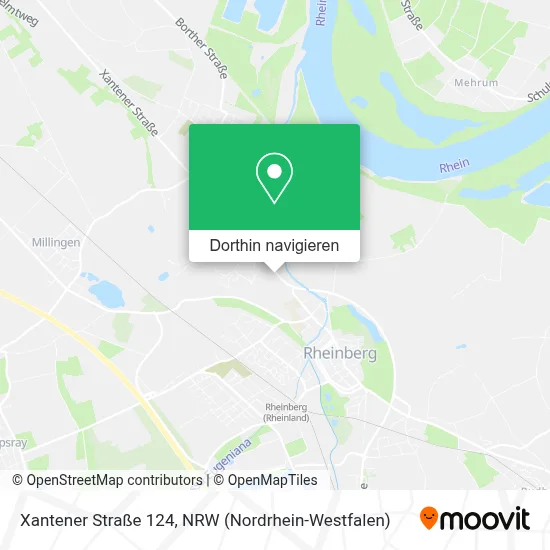 Xantener Straße 124 Karte