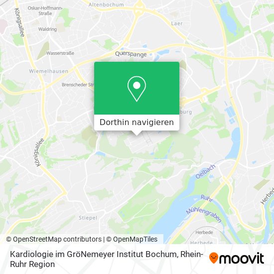 Kardiologie im GröNemeyer Institut Bochum Karte