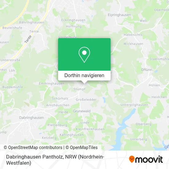 Dabringhausen Pantholz Karte