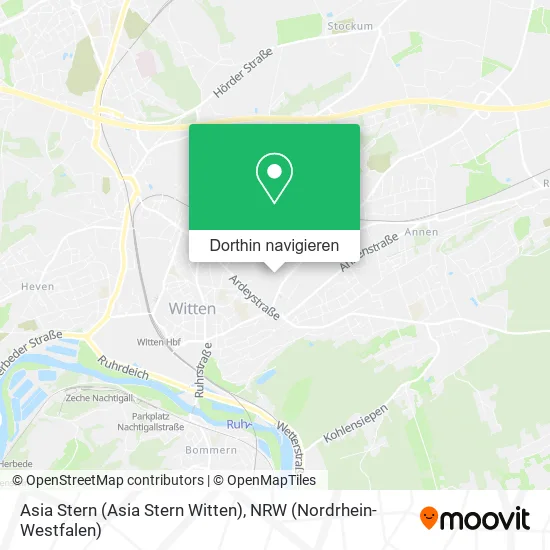 Asia Stern (Asia Stern Witten) Karte