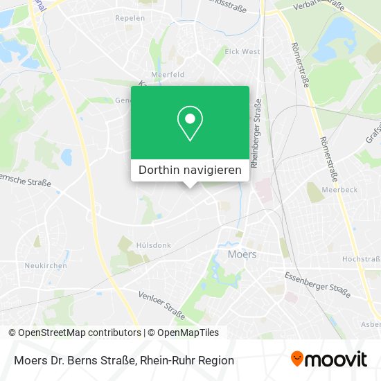 Moers Dr. Berns Straße Karte