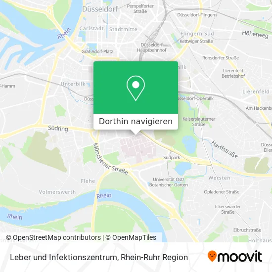 Leber und Infektionszentrum Karte