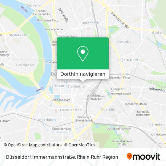 Düsseldorf Immermannstraße Karte