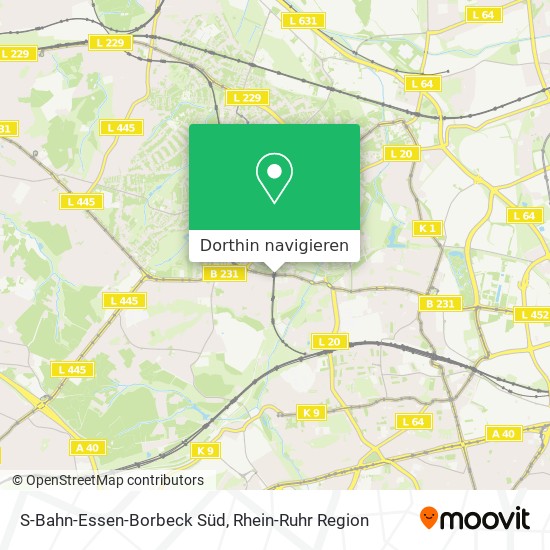 S-Bahn-Essen-Borbeck Süd Karte