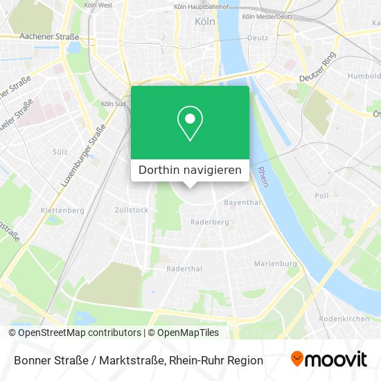 Bonner Straße / Marktstraße Karte