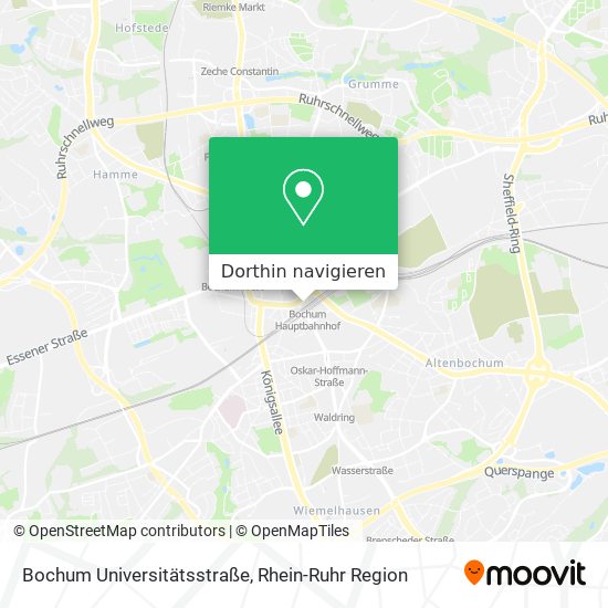 Bochum Universitätsstraße Karte
