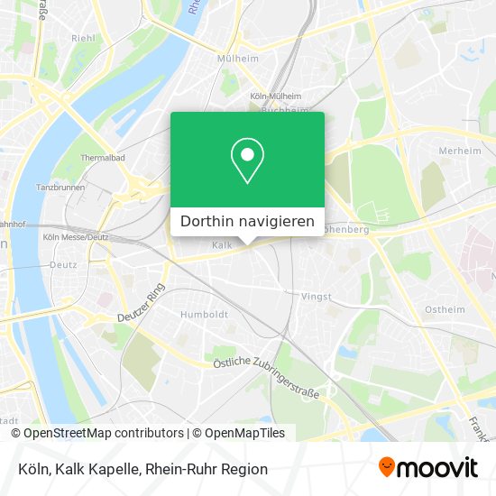 Köln, Kalk Kapelle Karte