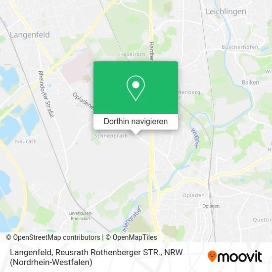 Langenfeld, Reusrath Rothenberger STR. Karte
