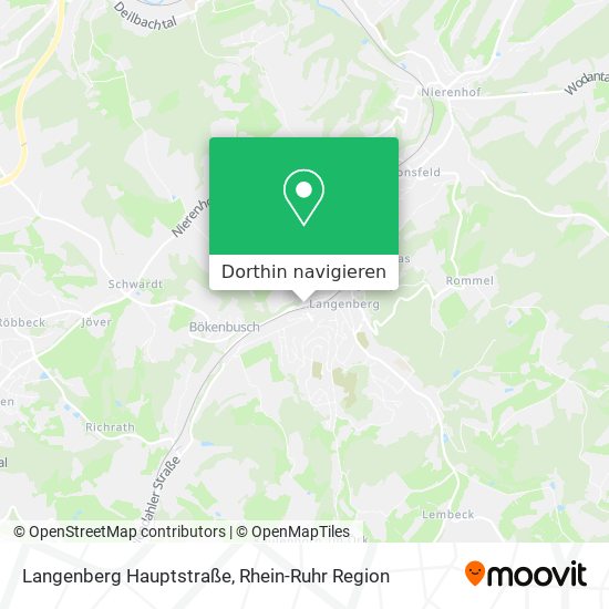 Langenberg Hauptstraße Karte