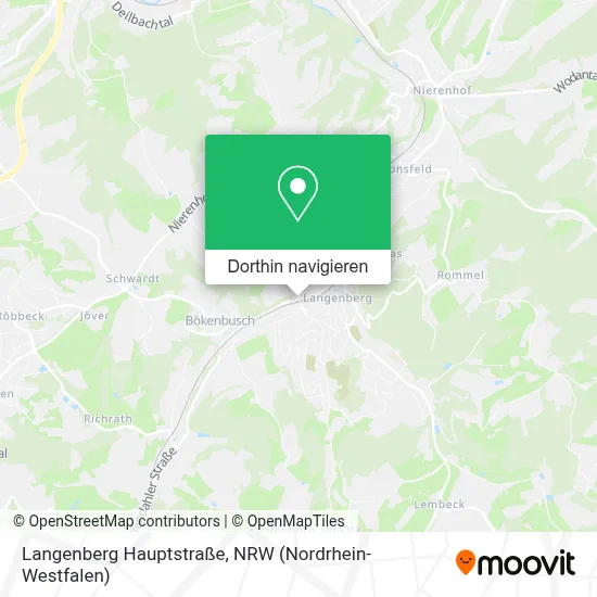 Langenberg Hauptstraße Karte