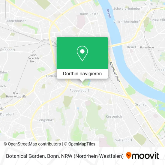 Botanical Garden, Bonn Karte