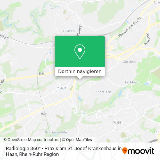 Radiologie 360° - Praxis am St. Josef Krankenhaus in Haan Karte