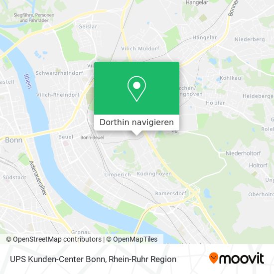 UPS Kunden-Center Bonn Karte