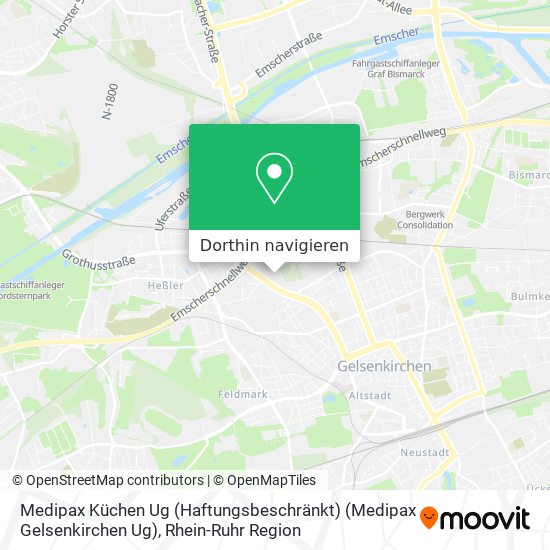 Medipax Küchen Ug (Haftungsbeschränkt) (Medipax Gelsenkirchen Ug) Karte