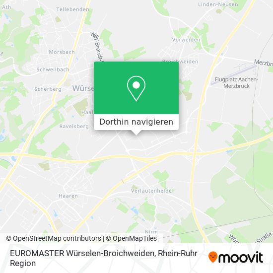 EUROMASTER Würselen-Broichweiden Karte