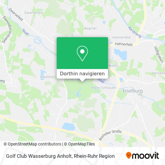 Golf Club Wasserburg Anholt Karte