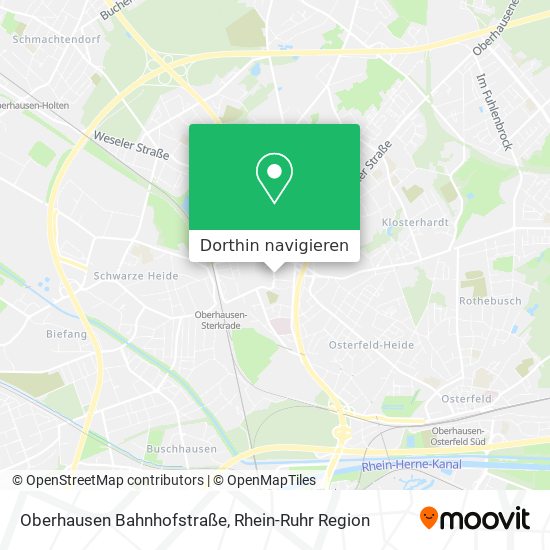 Oberhausen Bahnhofstraße Karte