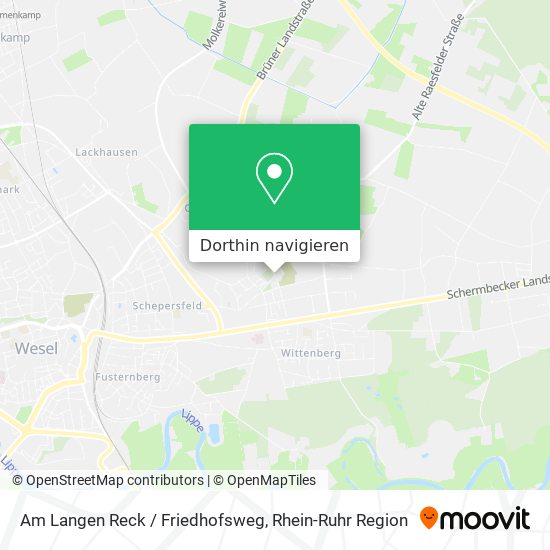Am Langen Reck / Friedhofsweg Karte