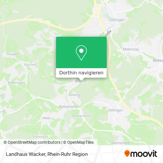 Landhaus Wacker Karte