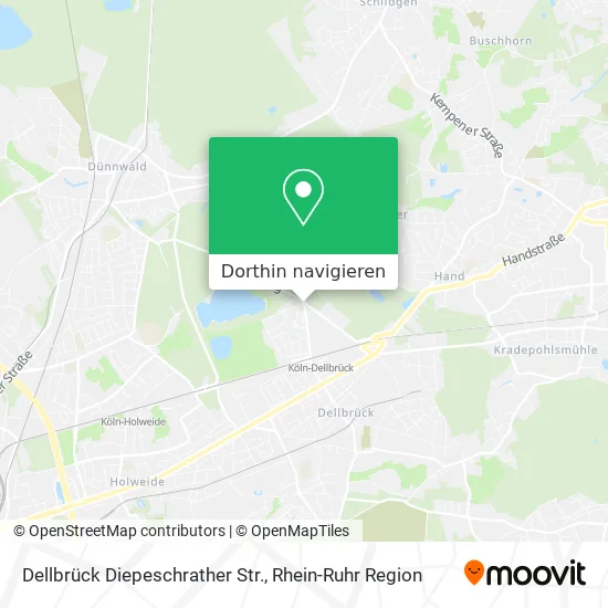 Dellbrück Diepeschrather Str. Karte