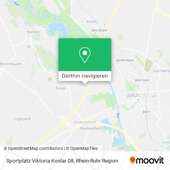 Sportplatz Viktoria Koslar 08 Karte