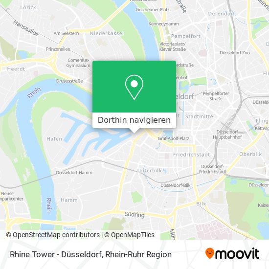 Rhine Tower - Düsseldorf Karte
