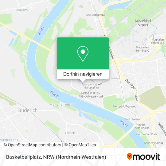 Basketballplatz Karte