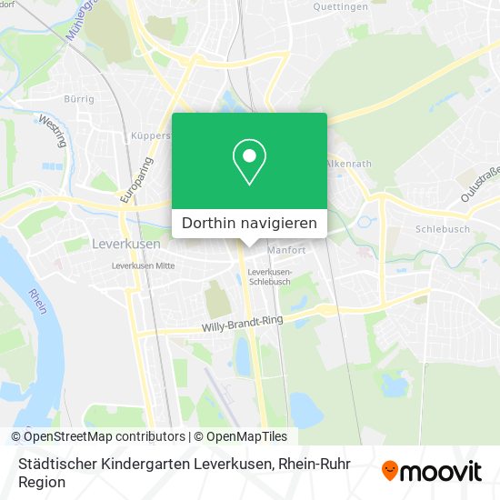 Städtischer Kindergarten Leverkusen Karte